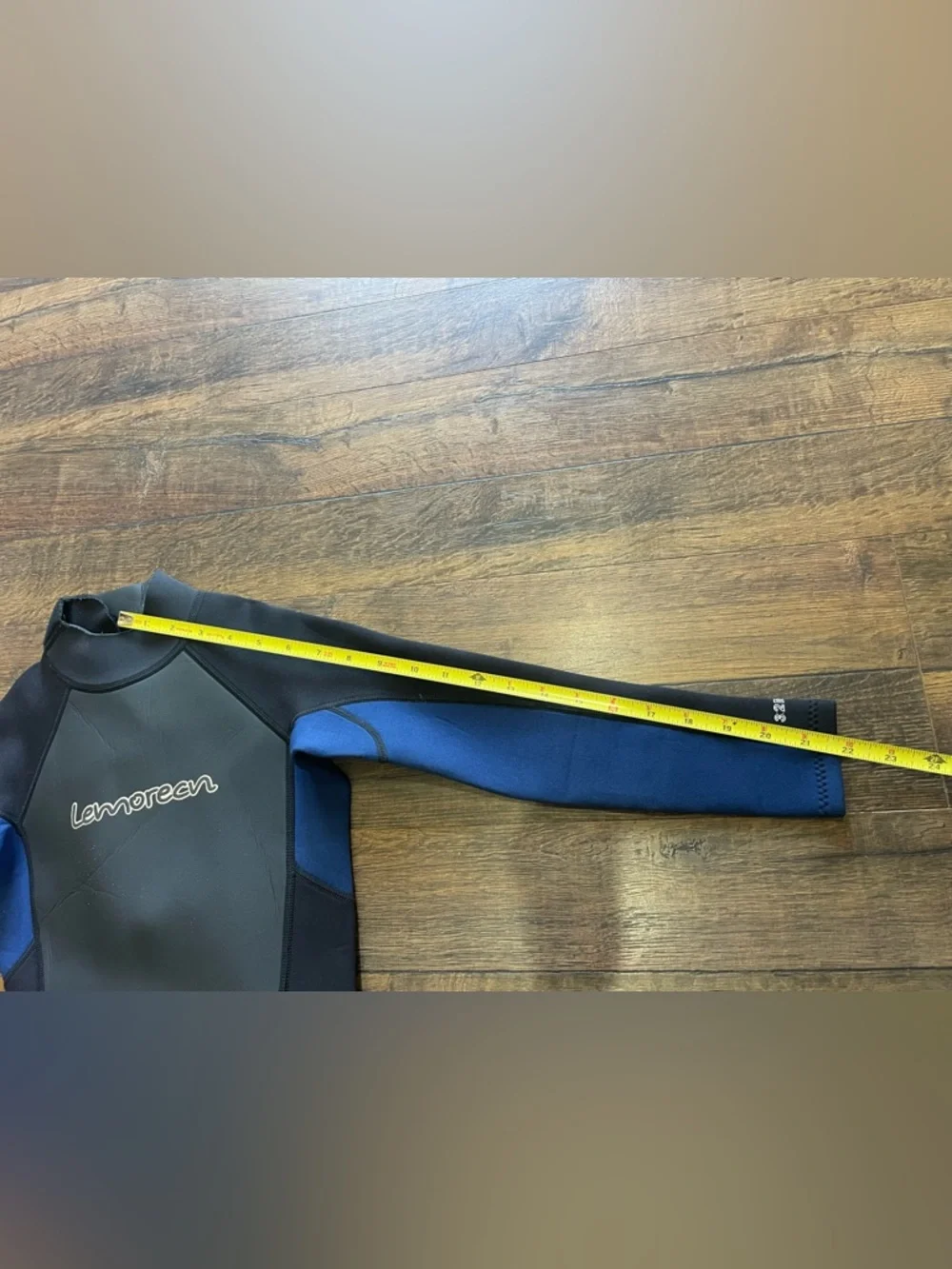 Lemorecn Black & Royal Blue Full Wetsuit Neoprene 3:2 MM EUC - Picture 10 of 10